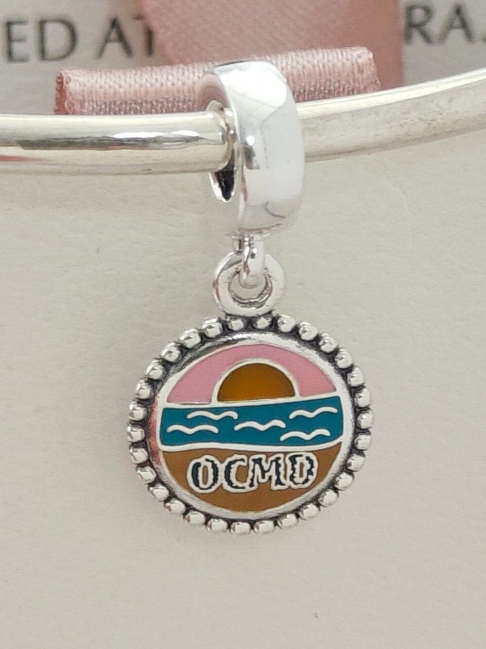 Pandora Ocean City Sunrise Dangle Charm S925 Sterling Silver Pendant
